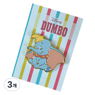 迪士尼小飛象徽章書桌裝飾, 3個, 1入