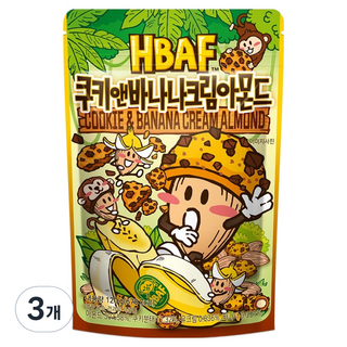 HBAF 餅乾與香蕉奶油杏仁, 3個, 120g