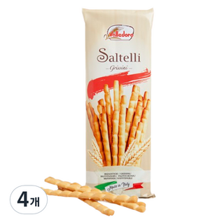 義大利瓦倫多鹽花麵包棒, 100g, 4包