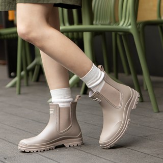 Shoenell 女款 Briton 短筒切爾西雨靴