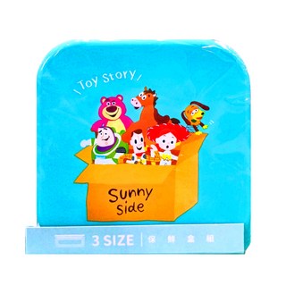 Disney 迪士尼 3 Size保鮮盒組 玩具總動員, 1組, L 500ml + M 350ml + S 230ml