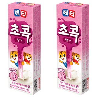 제티 초콕 분말 스트로 딸기맛, 3.6g, 10개입, 2개