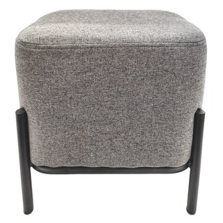 Hampton 漢汀堡 維克方凳 厚實質感亞麻布面小凳, 深灰色