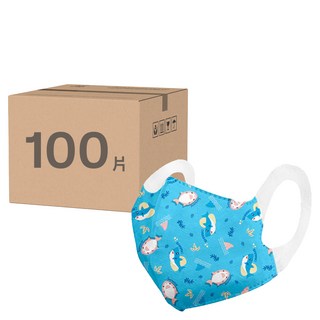 順易利 幼童寬耳立體醫用口罩 XS, 50片, 鯊魚寶寶, 2盒