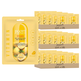 JIGOTT 鎖水保濕安瓶面膜 日常居家保養, 10片, 3包