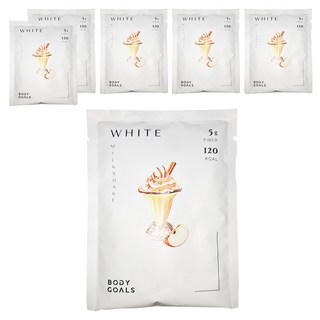 BODY GOALS 白奶昔 蘋果牛奶, 5g纖維, 120 KCAL, 30g, 6包