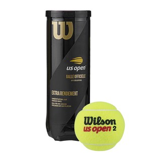 Wilson US OPEN XD TBALL 罐裝網球 3入, Opticyellow, 3個
