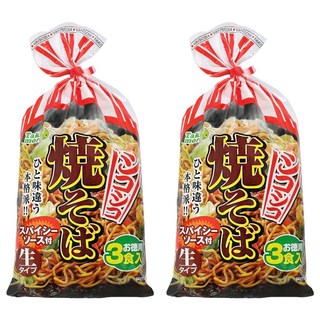 TAKAMORI 高森 日式炒麵 3人份 Q彈有嚼勁 輕鬆料理 道地日式風味, 6入