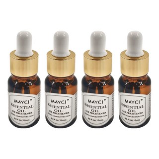 MAYCI 香氛精油 10ml - 法國格拉斯水溶性精油 空氣清新劑, 4瓶