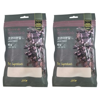 브레드가든 템퍼링이 되어있는 코코아파우더, 80g, 2개