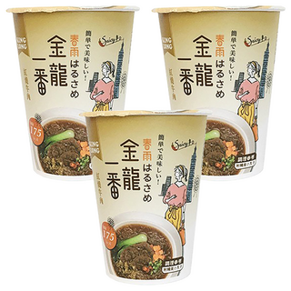 金龍一番 紅燒牛肉杯冬粉, 低熱量低GI, 沖泡3分鐘, 3入