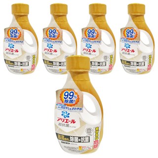 ARIEL 日本原裝進口 超抗菌洗衣精 金色, 690g, 5瓶