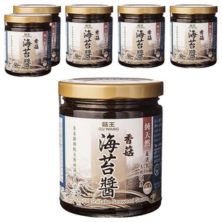 菇王 香菇海苔醬, 精選食材, 無添加防腐劑, 240g, 6罐