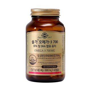 솔가 오메가3 700, 60정, 72g, 1개
