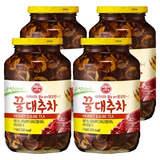 오뚜기 꿀대추차, 1kg, 1개입, 4개, 1kg