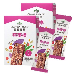 GRANOLA HOUSE 宴麥森林 燕麥棒 紫薯蔓越莓 Set 6, 含膳食纖維, 方便攜帶, 192g, 2盒