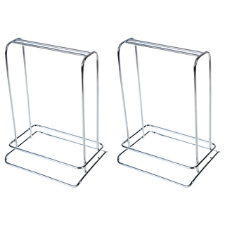 E.City 桌上多功能衣架不鏽鋼收納架 尺寸25x19x14.5cm, 銀, 2個