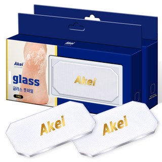 AKei. 居家玻璃磨腳板, 1入, 2套