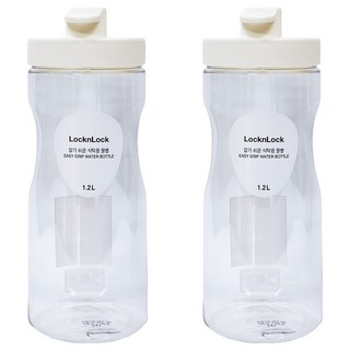LocknLock 樂扣樂扣 PET冷水壺, 白色, 1.2L, 2個