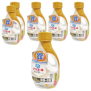 ARIEL 日本原裝進口 超抗菌洗衣精 金色, 690g, 6瓶