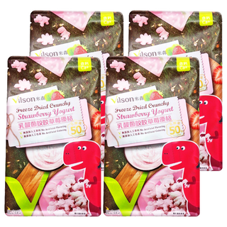 Vilson 米森 乳酸菌咬咬優格, 草莓, 50g, 4袋