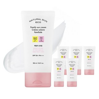 THE FACE SHOP 菲詩小舖 Natural Sun Eco居家防曬乳 SPF50+ PA+++, 6條, 150ml