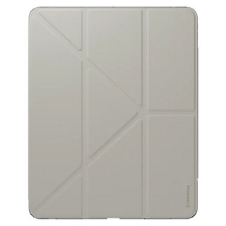 SwitchEasy 魚骨牌 Origami Nude 全方位支架透明背蓋保護套, iPad Pro 12.9/iPad Air 13, 星光白, 1個