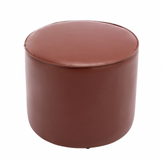 E-home 伯特PU面圓邊條休閒邊桌椅凳, 防水易清潔, 棕色, 1個