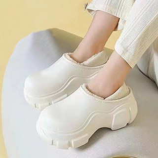 Aboutshoe 女款PVC增高厚底內刷毛拖鞋 TSP1471