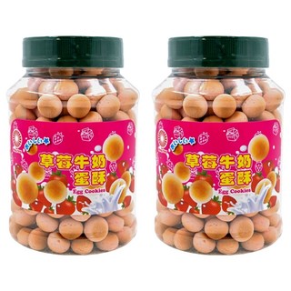 旺揚 活力蛋酥 草莓口味, 160g, 2罐