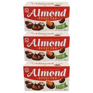 義美 杏仁巧克球 黑可可, 111g, 3盒