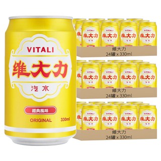 維大力 經典風味汽水, 330ml, 72罐