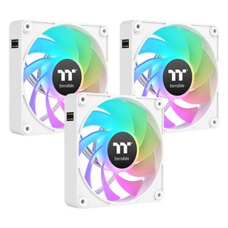 Thermaltake 曜越 CT140 EX ARGB 反轉 磁吸快接風扇 白色 3個, CL-F195-PL14SW-A