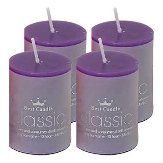 Best Candle 經典香薰迷你小蠟燭 8種香味 優質石蠟 無煙 燃燒時間約1小時, 薰衣草, 80g, 4個