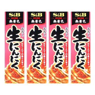 S&B 愛思必 生蒜醬 43g x 4入組, 新鮮蒜蓉，無色素，多用途調味醬, 4個