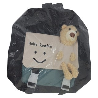 兒童熊熊後背包, 黑色, 31 x 26 x 11cm