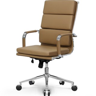 NeoChair CUBE 中世紀會議室書桌辦公用電腦椅 高背, 棕色