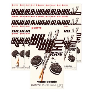 LOTTE 樂天 PEPERO白巧克力口味餅乾棒, 37g, 40盒