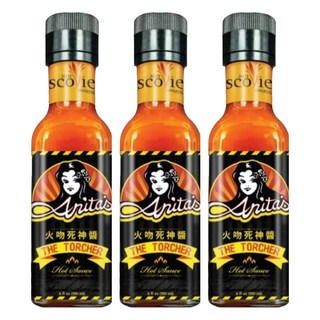 Anita's 安妮塔 火吻死神醬 香辣後勁足 墨西哥燈籠鬼椒與死神辣椒 金桔果香 口感層次豐富, 180ml, 3瓶