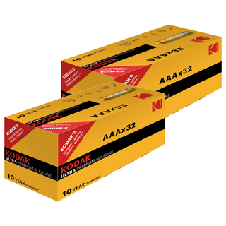 KODAK 柯達 ULTRA PREMIUM 鹼性AAA電池, 32入, 2個