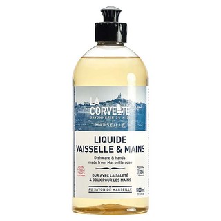 LA CORVETTE 法釩馬賽莊園 馬賽家事有機雙效洗碗精&洗手液 500ml, 1瓶