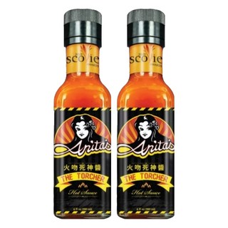 Anita's 安妮塔 火吻死神醬 香辣後勁足 墨西哥燈籠鬼椒與死神辣椒 金桔果香 口感層次豐富, 180ml, 2瓶