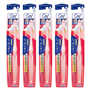 Ora2 愛樂齒 me彈力動感牙刷 中性毛 小刷頭 深入齒縫, 1入, 5支