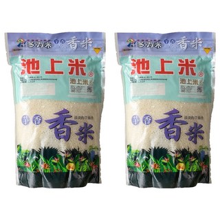 池上多力米 芋香米, 產於台灣台東縣池上鄉, 米粒飽滿、美味香Q, 1.5公斤, 2包, CNS一等米