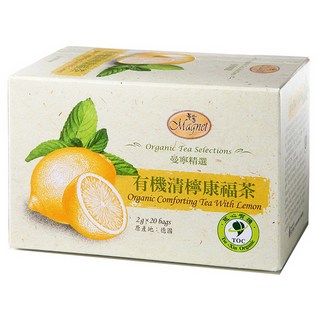 Magnet 曼寧 有機清檸康福茶, 檸檬草香氣, 薄荷清新舒爽, 德國原料, 2g, 20包, 1盒