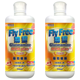信東生技 飛靈葡萄糖胺液, MSM強化配方, 西印度櫻桃風味, 946ml, 2瓶