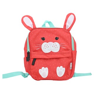 ZOOCCHiNi 防潑水兒童背包書包 安全無毒材質 姓名標籤設計, 小兔, 約30.5x25.5x10cm(±1cm)