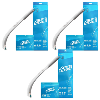 Scott 多合一馬桶清潔刷 水漾清香 握把+補充包24入組, 3組, Aqua Shower