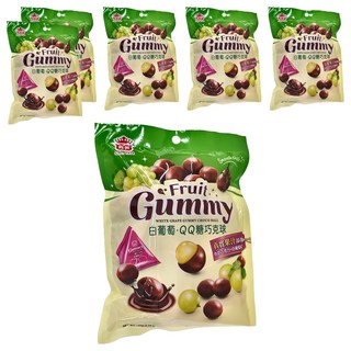 義美 白葡萄QQ糖巧克球, 160g, 6包