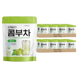 Danongwon 乳酸菌康普茶 青葡萄, 5g, 20條, 60袋